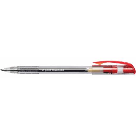 Długopis Rystor V-PEN 6000, końc-0.7 mm, czerwony