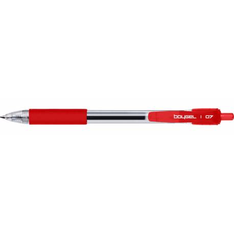 Długopis żelowy Rystor BOY-GEL EKO, końc-0.3 mm, czerwony