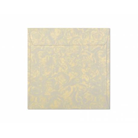 Koperty ozdobne kwadratowe, kolorowe koperty 158x158mm Róże kremowy P., 120g, 10szt.