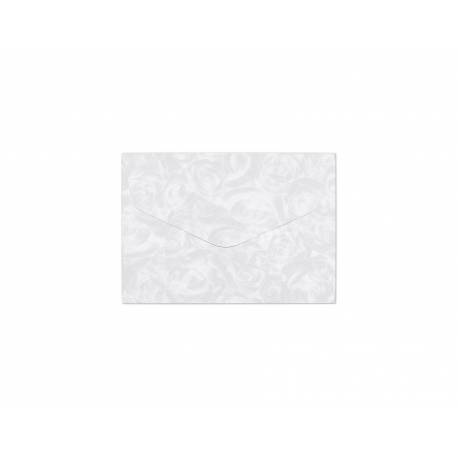 Koperty ozdobne, kolorowe koperty B7 Róże biały K., 120g, 10szt.