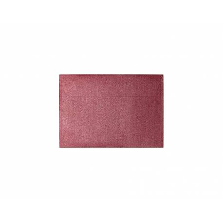 Koperty B7 ozdobne, kolorowe koperty Pearl czerwony P., 120g, 10szt.