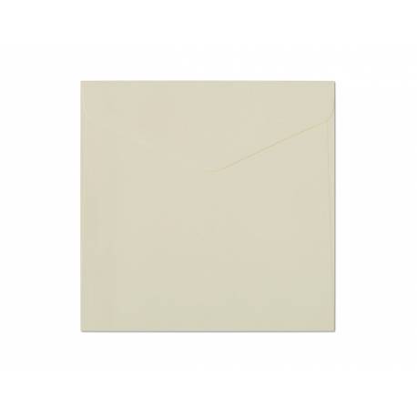 Koperty ozdobne kwadratowe, kolorowe koperty 160x160 mm, Gładki jasnokremowy 120g, 10 szt