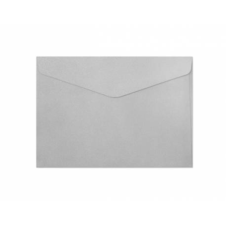 Koperty C5 ozdobne, kolorowe koperty Pearl srebrny 150g, 10 szt