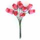 Kwiaty papierowe BUKIECIK-TULIPANY, 10 sztuk., różowy
