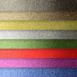 Papier samoprzylepny brokatowy Mix kolorów, op/10szt, 150g/m2