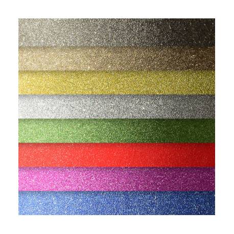 Papier samoprzylepny brokatowy Mix kolorów, 10szt, 150g/m2