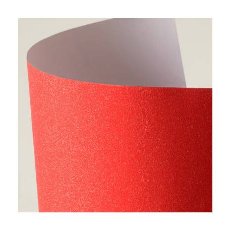 Papier samoprzylepny, arkusz brokatowy Czerwony A4, 10 sztuk, 150g