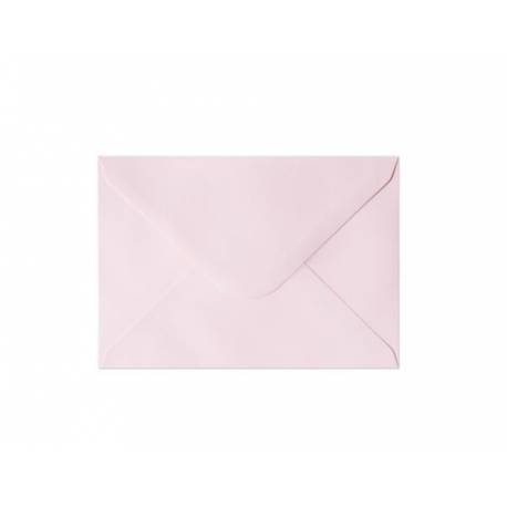 Koperty C6 ozdobne, kolorowe koperty Gładki różowy satynowany 130g, 10 szt