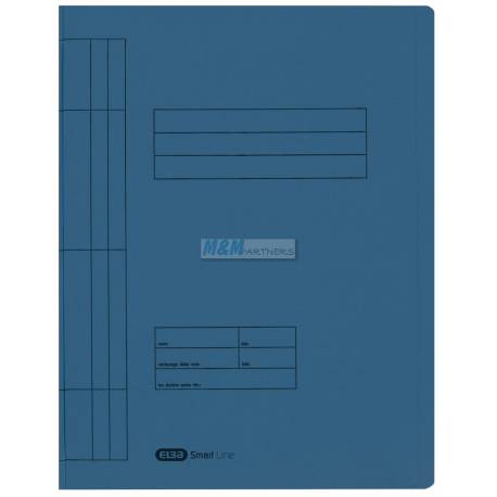 Skoroszyt papierowy, sztywny karton, na dokumenty A4, Elba, 250g, niebieski