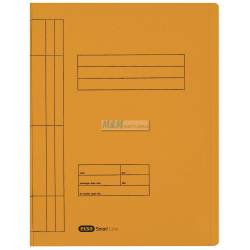 Skoroszyt papierowy, sztywny karton, na dokumenty A4, Elba, 250g, żółty