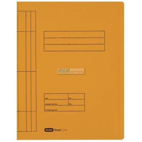 Skoroszyt papierowy, sztywny karton, na dokumenty A4, Elba, 250g, żółty
