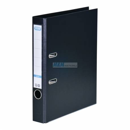 Segregator A4, biurowy segregator na dokumenty Elba Pro+, 5 cm, czarny