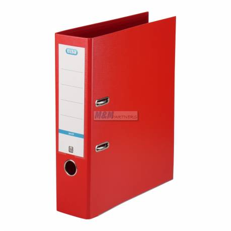 Segregator A4, biurowy segregator na dokumenty Elba Pro+, 8 cm, czerwony