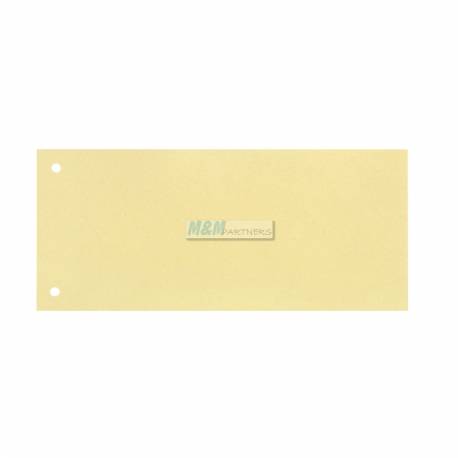 Przekładki do segregatora, separator kartonowy 1/3 A4, 100 szt, Elba żółty