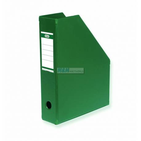 Pojemnik na czasopisma, PCV składany organizer na dokumenty A4 7 cm, zielony