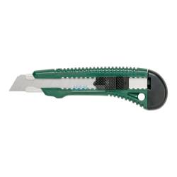 Nóż biurowy w ergonomicznej, zielonej obudowie, Linex 15cm