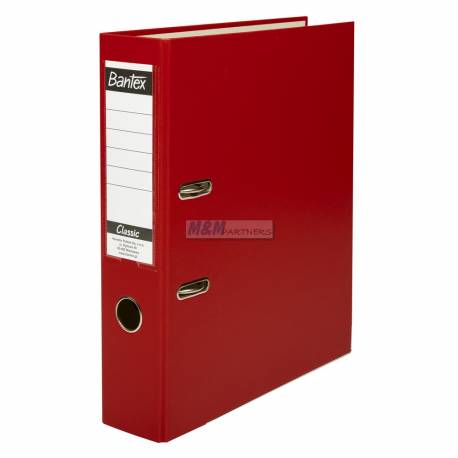 Segregator A4, biurowy segregator na dokumenty Bantex Classic 7,5cm czerwony