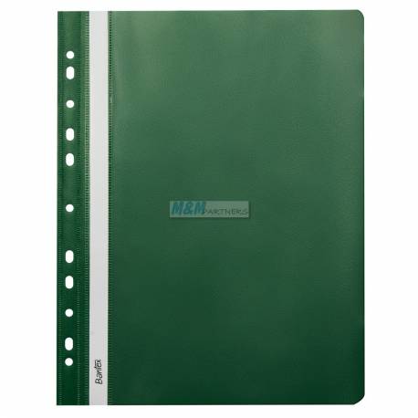Skoroszyt A4, plastikowy skoroszyt na dokumenty, wpinany, Bantex EVO PP, 1szt, zielony