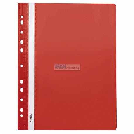 Skoroszyt A4, plastikowy skoroszyt na dokumenty, wpinany, Bantex EVO PP, 1szt, czerwony