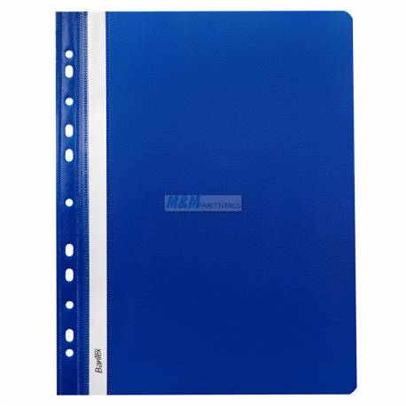 Skoroszyt A4, plastikowy skoroszyt na dokumenty, wpinany, Bantex EVO PP, 1szt, niebieski