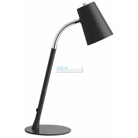 Lampa biurkowa Unilux Flexio 2.0, lampka Led, Czarna
