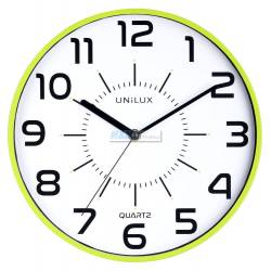 Zegar ścienny, wiszący na ścianę, do biura, Unilux Pop, 28,5 Cm Ø Zielony