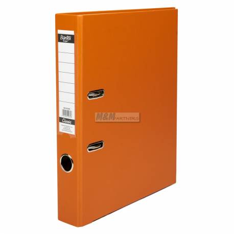 Segregator A4, biurowy segregator na dokumenty Bantex Classic 5 cm, pomarańczowy