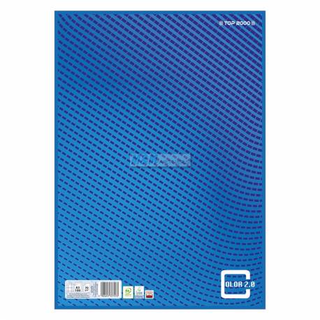 Papier kancelaryjny Color 2.0 A3 100 kartek, kratka, niebieski TOP-2000