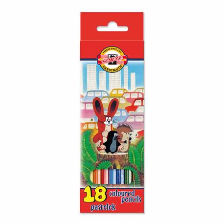 Kredki szkolne, ołówkowe, Koh-i-noor Tom & Jerry La Paloma, 18 kolorów