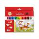 Flamastry dla dzieci, pisaki kolorowe, Koh-i-noor 771002, 18 kolorowe