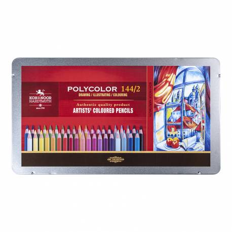 Kredki artystyczne, Koh-i-noor POLYCOLOR 3828, zestaw 144 kolorów