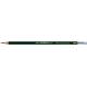 Ołówek z gumką, Faber Castell 9000, grafitowy, do szkicowania, hb