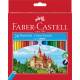 Kredki Faber Castell, ołówkowe, drewniane, Zamek, 24 kolory