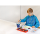 Fartuszek dla dziecka, do malowania prac plastycznych, niebieski