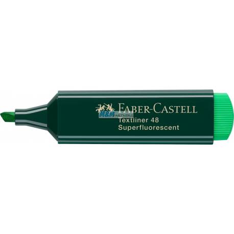 Zakreślacze Faber Castell 48 zielony, 10 sztuk