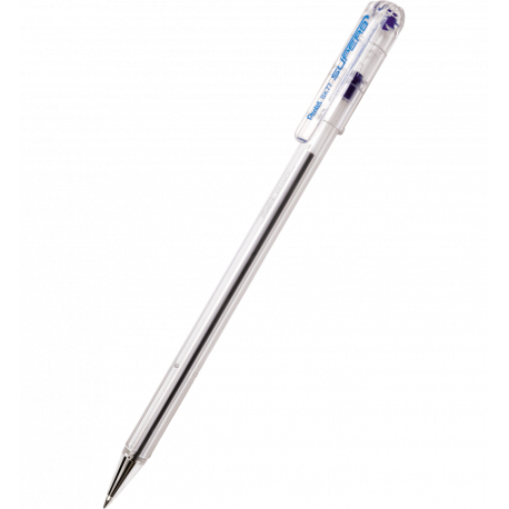 Długopis Pentel Superb BK77, cienkopiszący długopis ze skuwką, niebieski