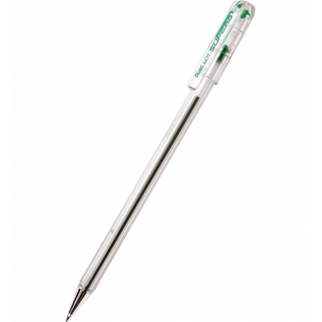 Długopis Pentel Superb BK77, cienkopiszący długopis ze skuwką, zielony