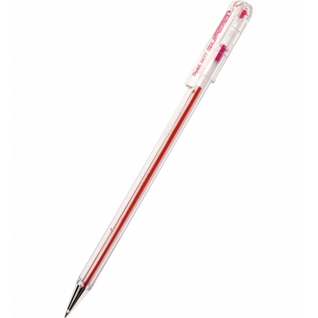 Długopis Pentel Superb BK77, cienkopiszący długopis ze skuwką, różowy