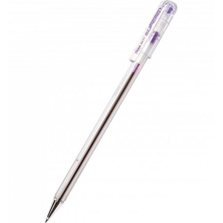 Długopis Pentel Superb BK77, cienkopiszący długopis ze skuwką, fioletowy