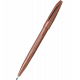 Pisak Pentel Sign Pen S520, flamastry kreślarskie, brązowy