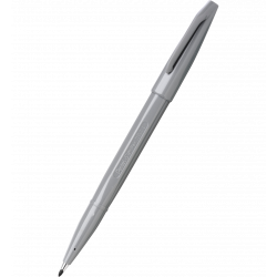 Pisak do kaligrafii Pentel Sign Pen S520, do grafik i ilustracji, szary