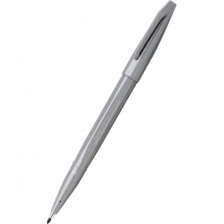 Pisak Pentel Sign Pen S520, flamastry kreślarskie, szary