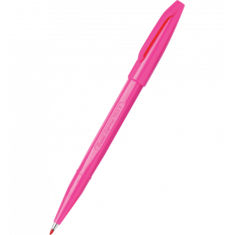 Pisak Pentel Sign Pen S520, flamastry kreślarskie, różowy