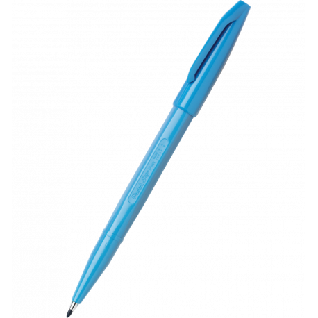 Pisak Pentel Sign Pen S520, flamastry kreślarskie, błękitny