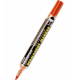 Marker permanentny Pentel NLF60, mazak z tłoczkiem, ścięta, czerwony