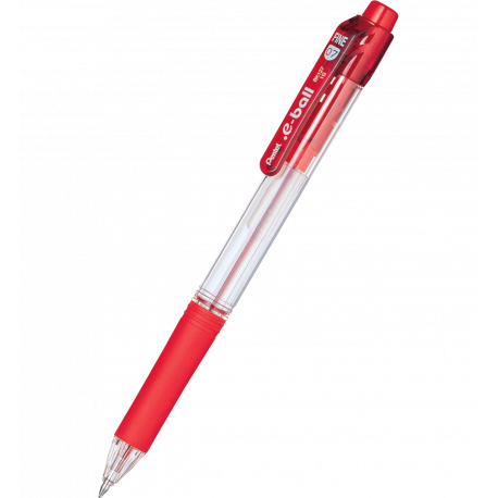 Długopis Pentel, automatyczny E-Ball BK127, 0.7 mm, czerwony