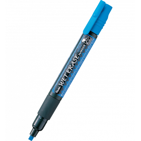 Marker kredowy Pentel SMW26, średni pisak do szkła, ścięta, niebieski