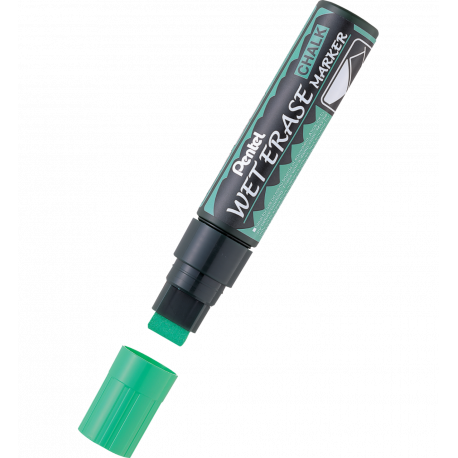 Marker kredowy Pentel Jumbo SMW56, gruby pisak do szkła, ścięta, zielony