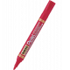 Marker permanentny Pentel N850, mazak do metalu szkła plastiku, okrągła, czerwony