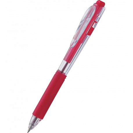 Długopis Pentel BK437, automatyczny długopis cienkopiszący, czerwony